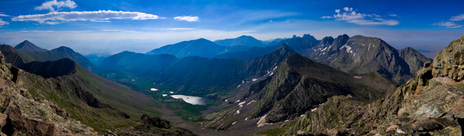 Horn Lakes from Mount Adams Panoramic