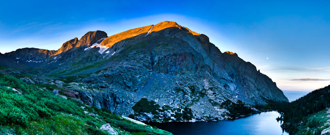 Willow Lake and Kit Carson Peak HDR Sunrise