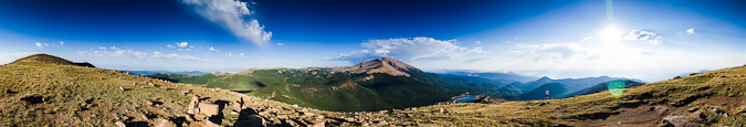 Almagre Mountain summit panorama