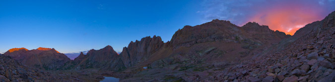 Alpenglow in Chicago Basin