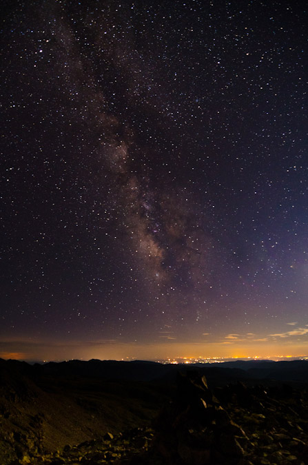 Milky Way over Durango Colorado