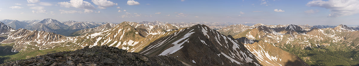 French Mountain summit panorama