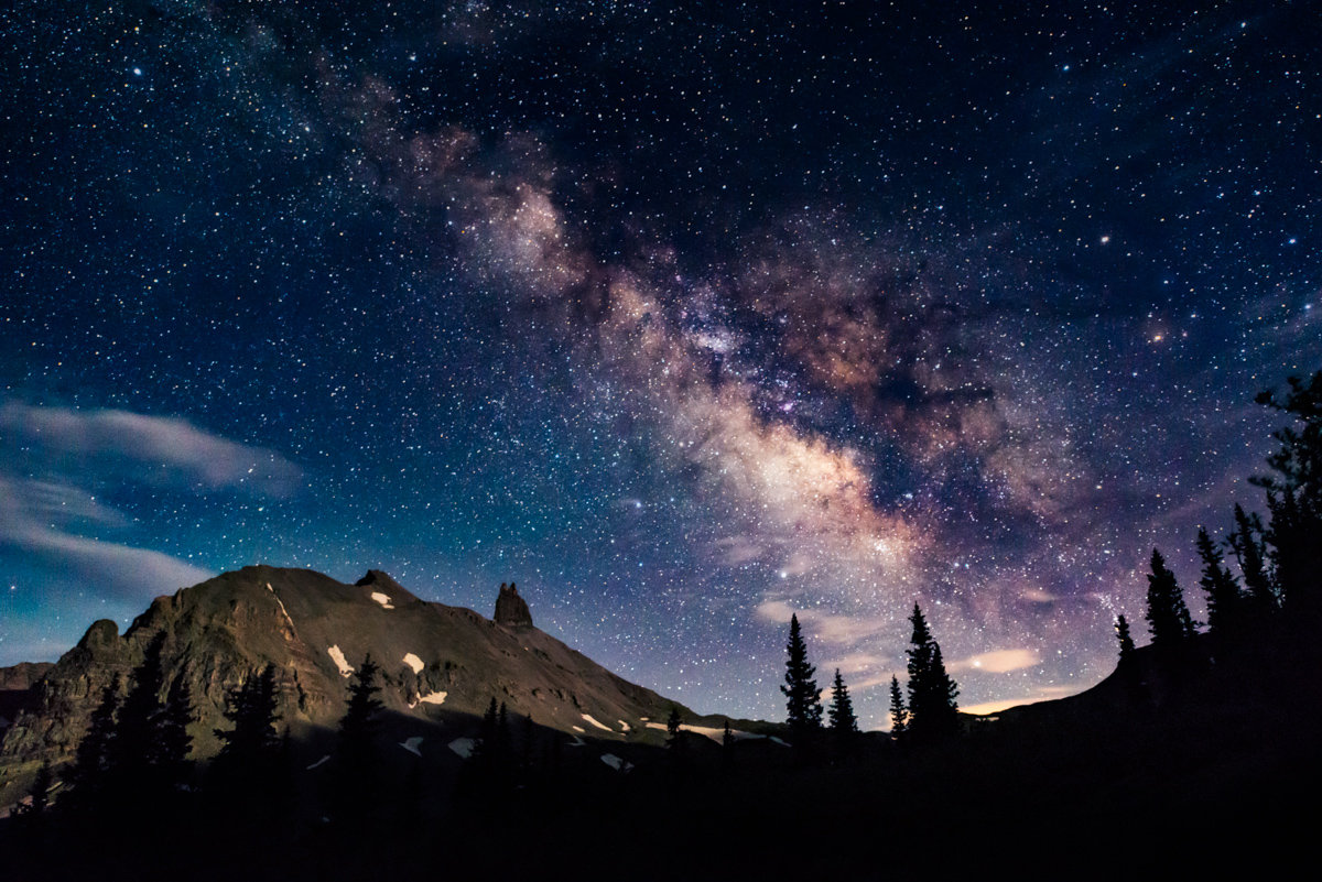 Milky Way over Lizard Head Peak Telluride Colorado