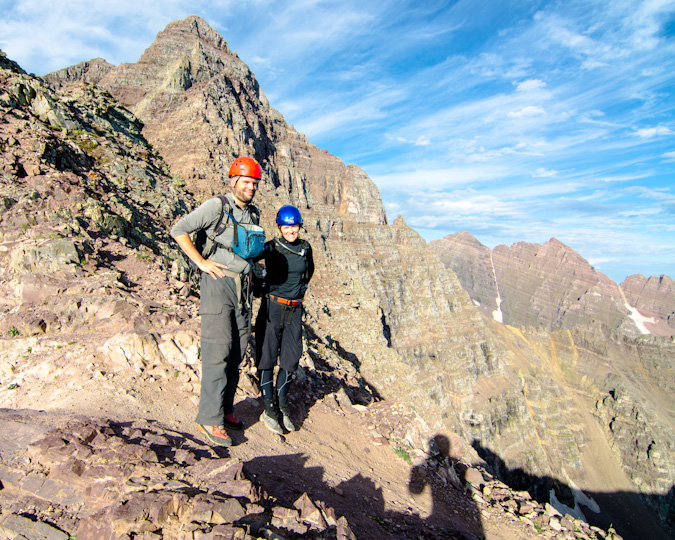 Matt and Sarah in front of Pyramid Peak