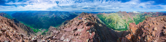 Pyramid Peak 360 degree panoramic