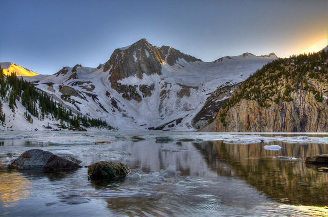 Snowmass Lake HDR Reflection