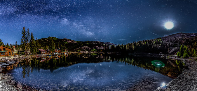 The Milky Way and Lake San Cristobal